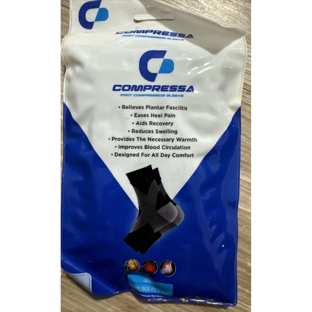 NEW COMPRESSA Compression Socks For Plantar‎ Fasciitis Heel Pain Circulation